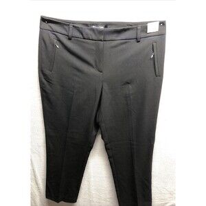 7th Avenue NY&C Slacks Size 12 Black Zip Pockets Career Work NWT